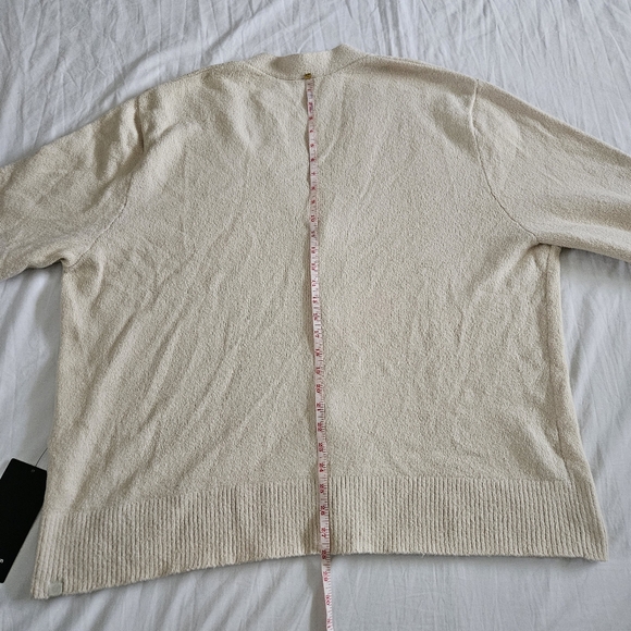 Lululemon Merino Wool-Blend Cardigan NATI Natural Ivory Men's Size XXLarge - Picture 5 of 5